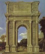 Domenico Ghirlandaio Triumphal Arch oil on canvas